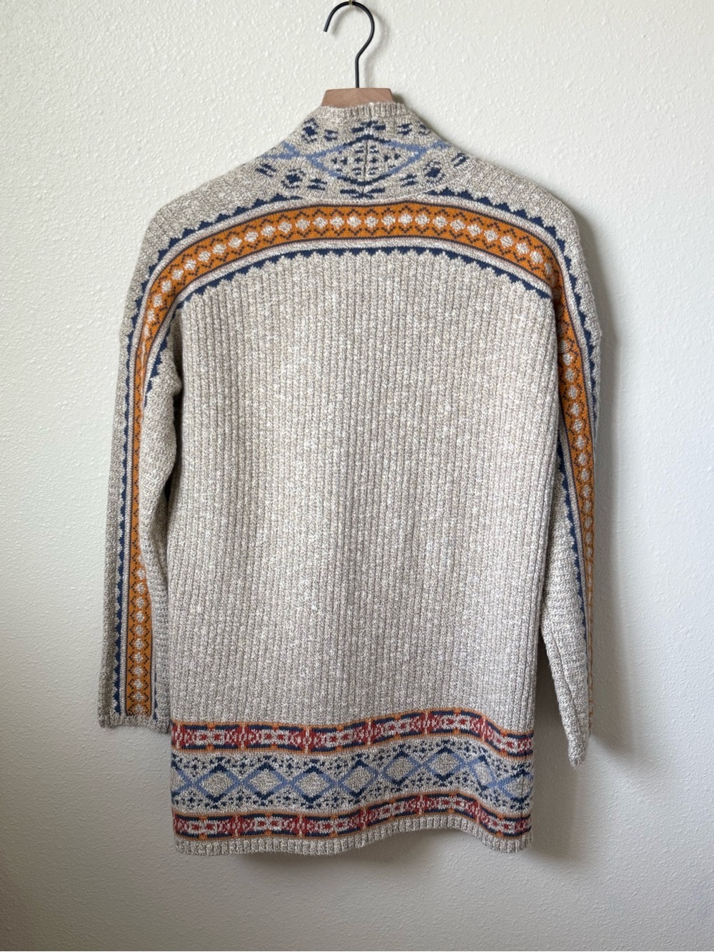 Lucky Brand Fair Isle Open-Front Cardigan - Picture 4 of 6